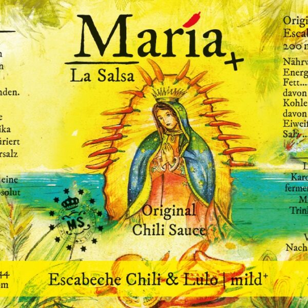 Maria Salsa Chili Sauce Escabeche Etikett